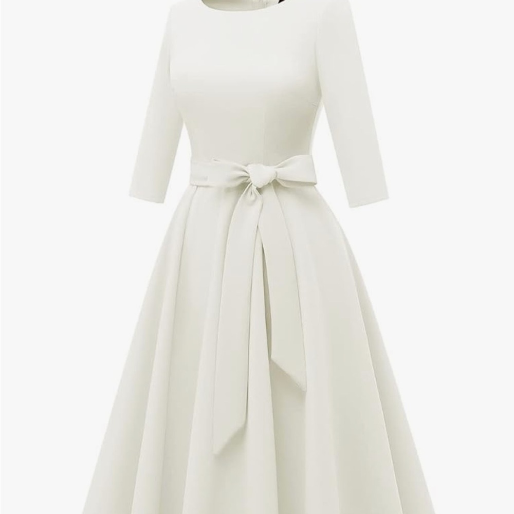 ✂️✂️Ivory Asymmetrical Dress - Picture 2 of 7